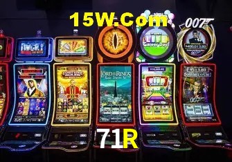Tela de boas-vindas e lobby de jogos do aplicativo 71R